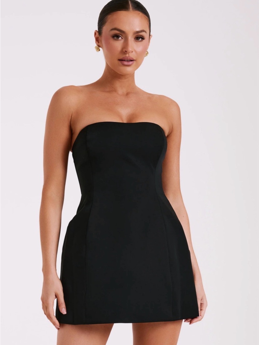 Meshski Neeka bow back mini dress